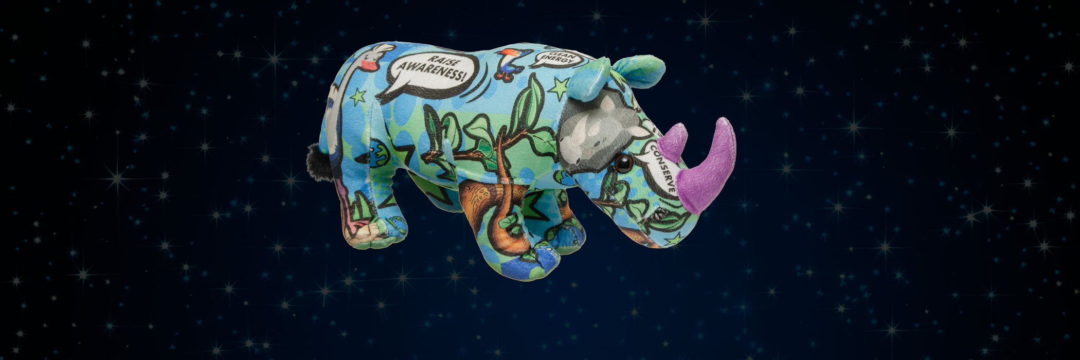 rhino art plush