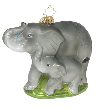 $75 African Elephant Radko Ornament
