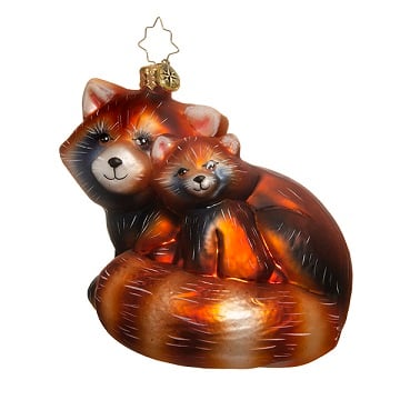 Red Panda Radko Ornament