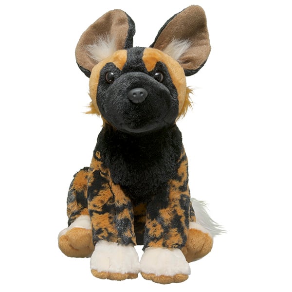 painted dog stuffed animal