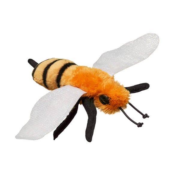 Plush Soft Stuffed Toy 5" and 3" Honey Bee Family Queen Drone and Worker Bees 